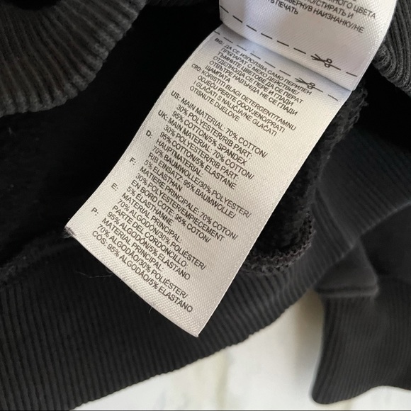 Adidas small stripe trefoil logo pullover sweater long sleeve black white active - Picture 4 of 7